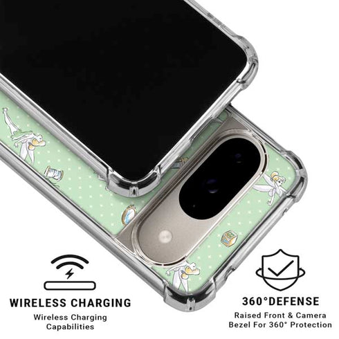 Disney Tinker Bell Trinkets Pattern Google Pixel 10 Clear Case